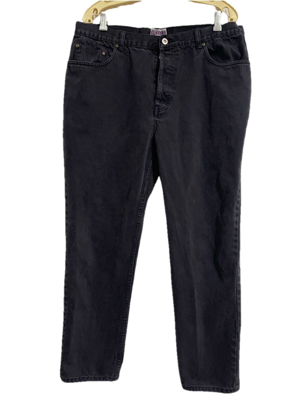 Vintage Nevada Button Fly Black Jeans. 38 x 32